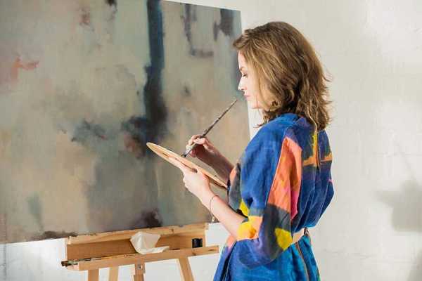 Woman painting